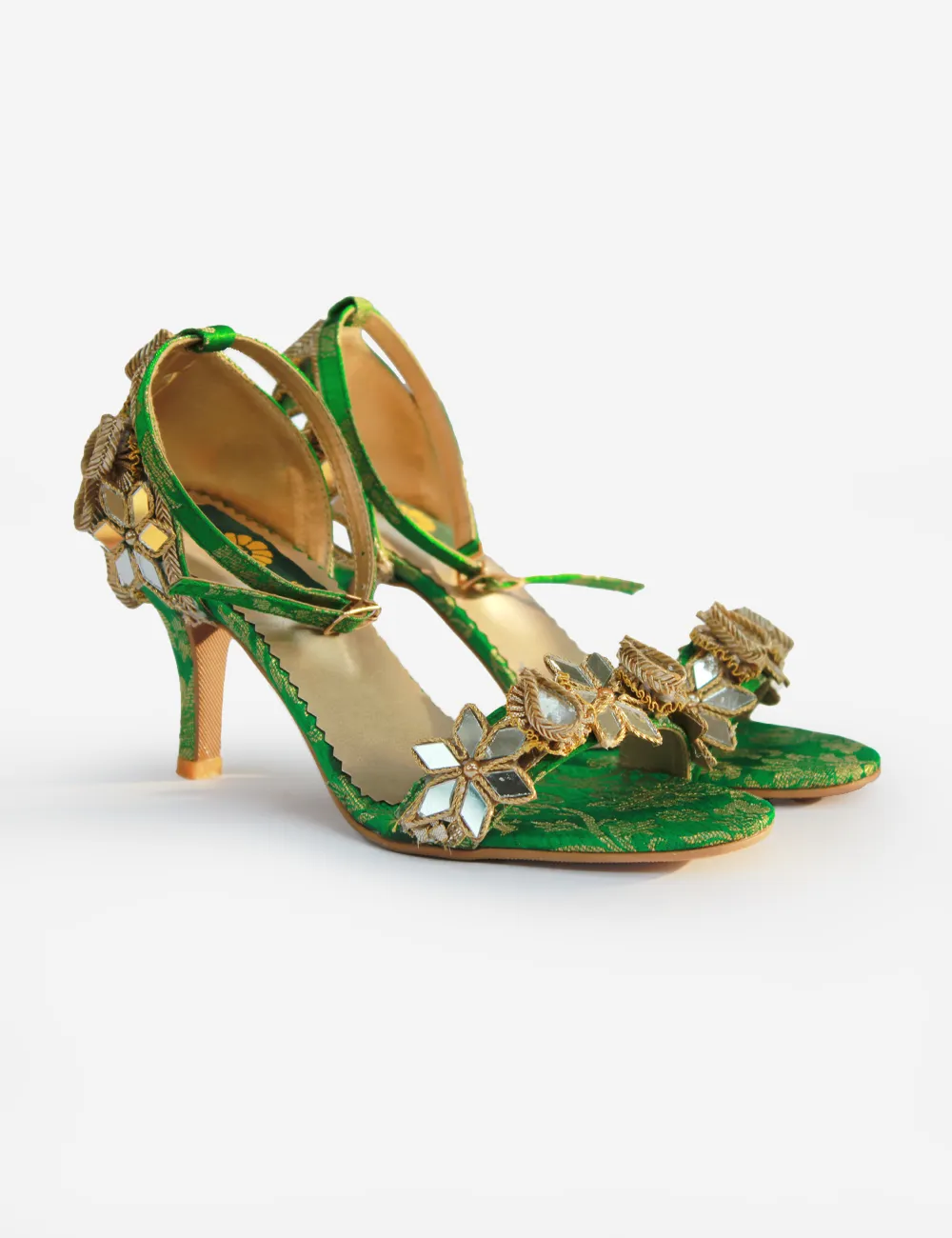 Green | Heel Bridal Sandal