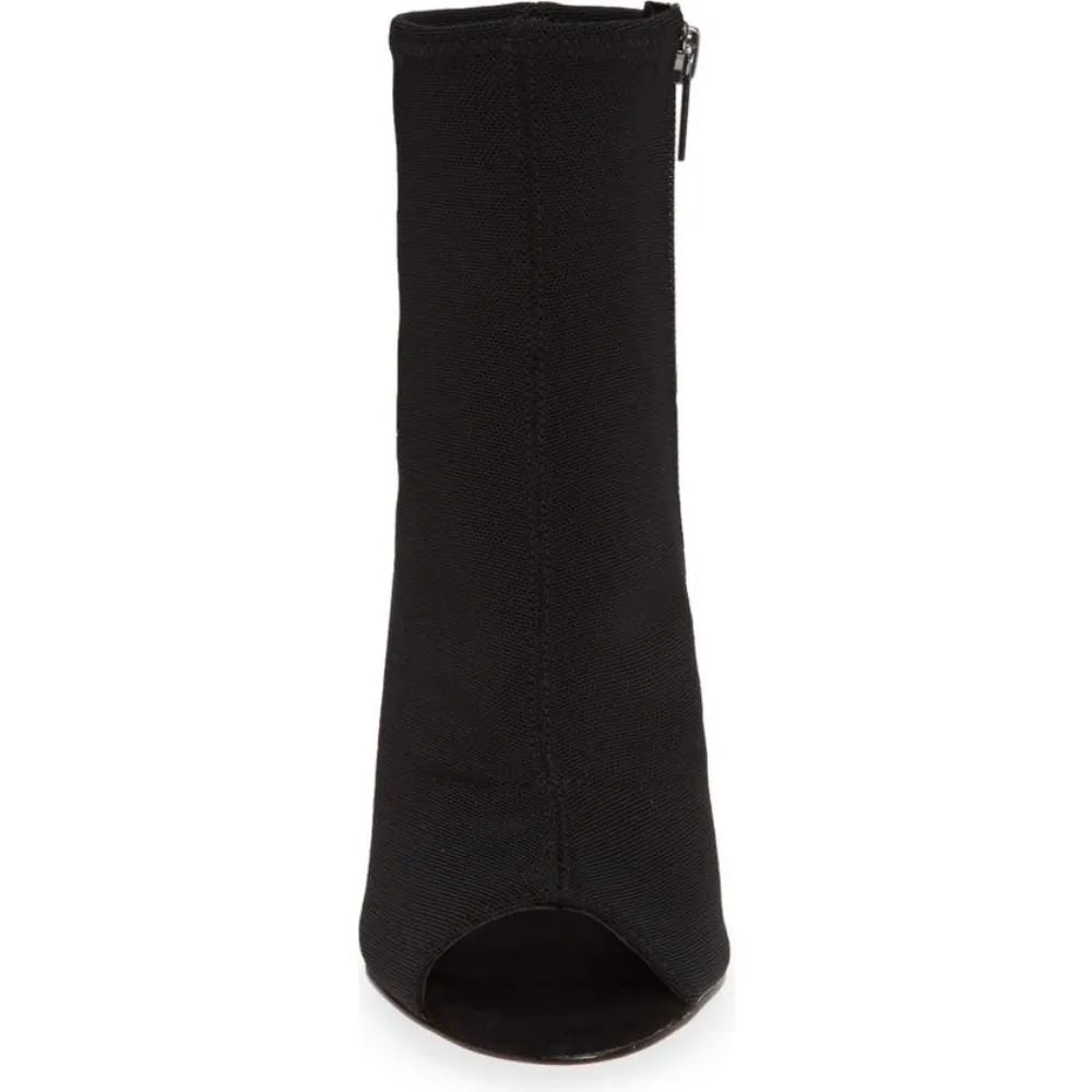 Hudson Black Fabric Pelle Moda Ankle Booties