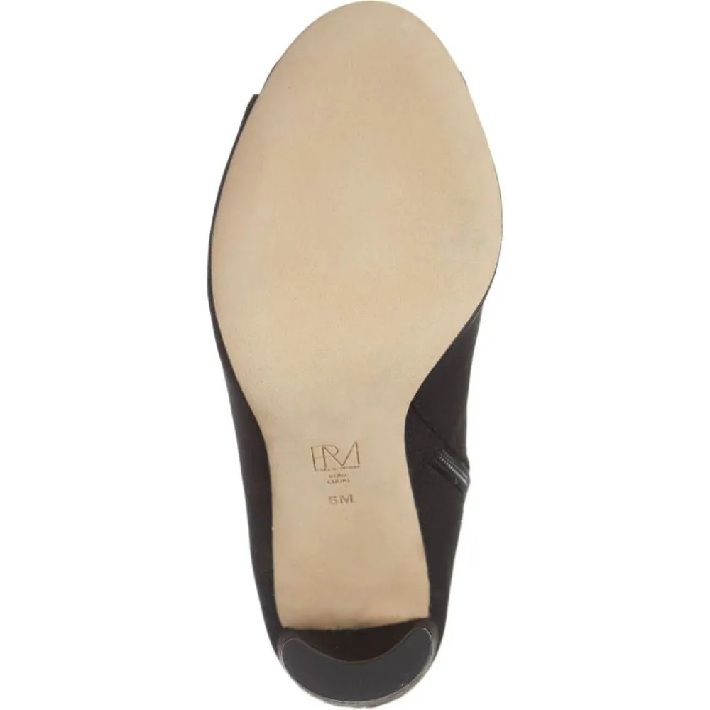 Hudson Black Fabric Pelle Moda Ankle Booties