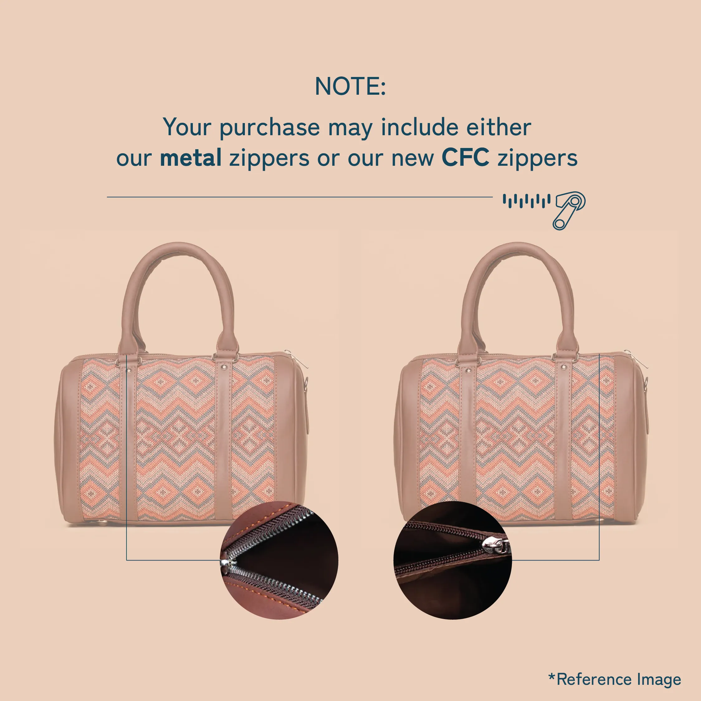 Ikat Brown Multi Wave Handbag