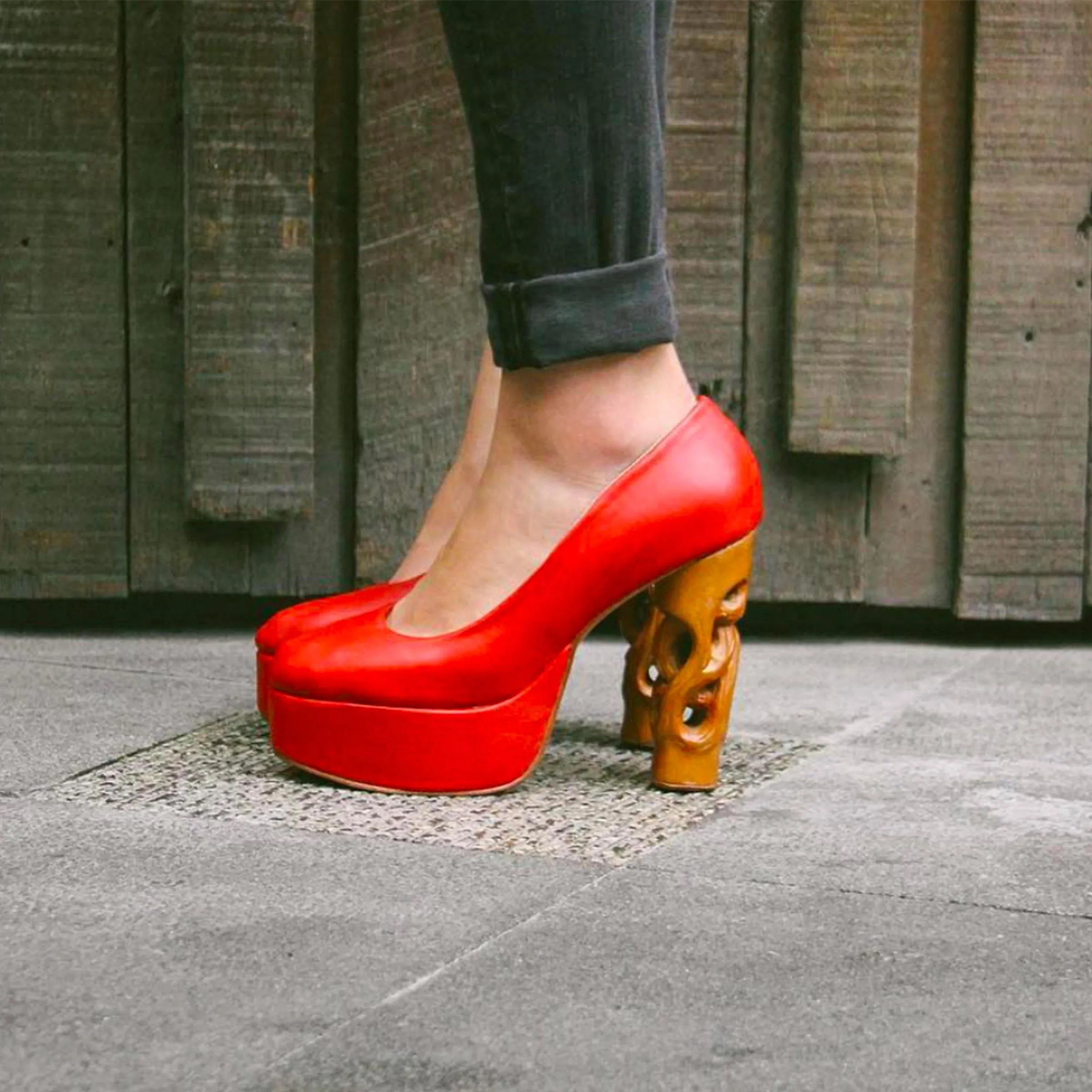 Into the Woods Pumps (with platform)