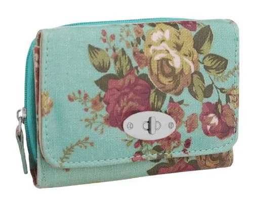 Jasmine Waxed Floral Purse