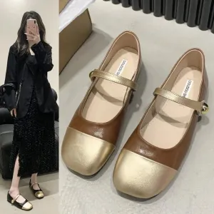 Joskaa New Mary Jane Shoes Low Heel Women Pumps Shoes Ladies Office Dress Square Toe Walking Shoes Zapatillas Mujer 2024