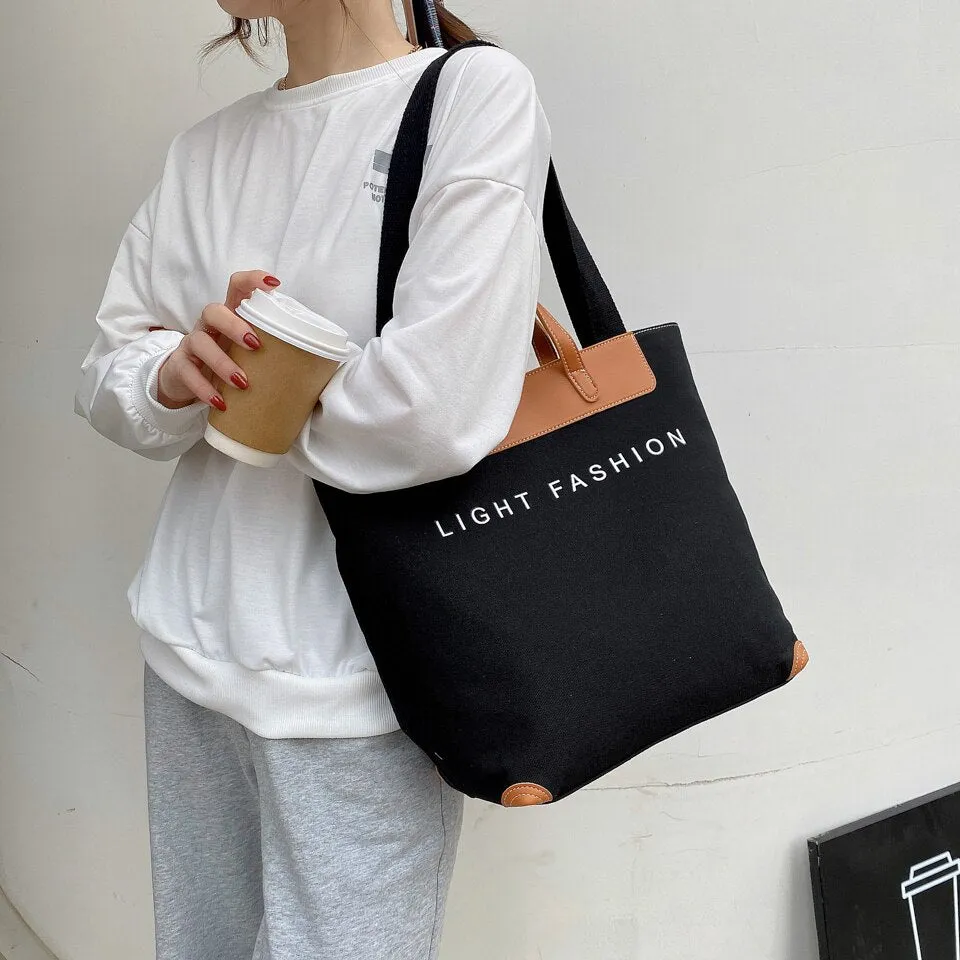 Khaki Handbag for Women 2021  Luxury Handbags Canvas Tote Lady Crossbody Shoulder Bag Shopper High Capacity Big Shopping Bags