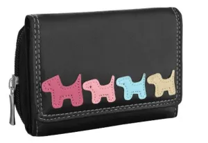 Kimberley Dog Emblem Faux Leather Purse