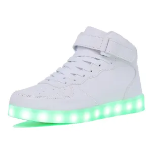 KRIATIV Adult&Kids Boy and Girl's High Top LED Light Up Shoes Glowing