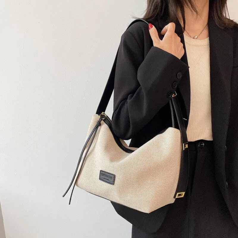 Large capacity canvas women Shoulder bags Brand design hobos Crossbody bags casual female handbag big travel Satchel bolsas