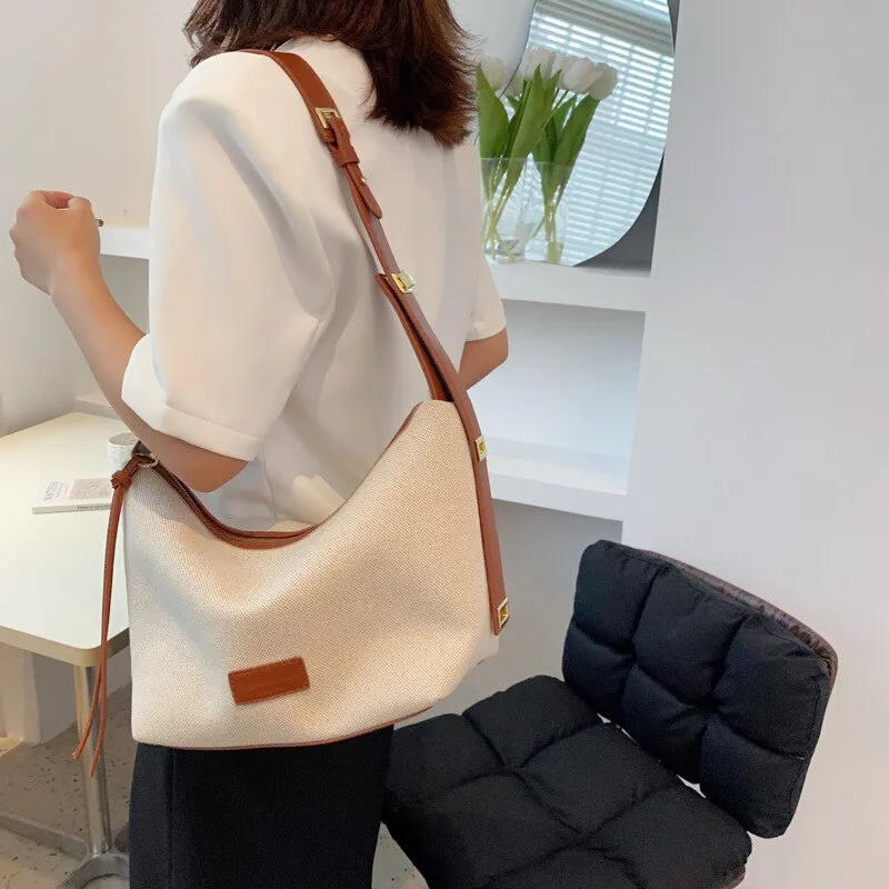 Large capacity canvas women Shoulder bags Brand design hobos Crossbody bags casual female handbag big travel Satchel bolsas