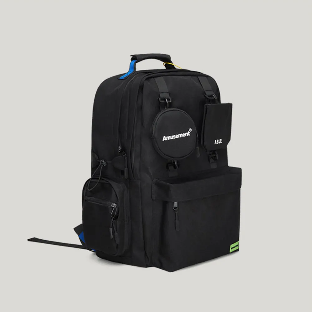 LARGE CAPACITY CASUAL BACKPACK WITH 2 DETACHABLE POUCHES