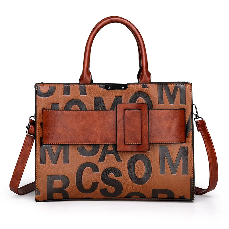 Large Capacity Women Pu Leather Handbags Shoulder Bags High Quality Ladies Tote Messenger Bags Casual Female Crossbody Bag New