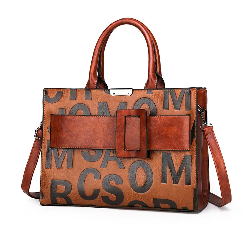 Large Capacity Women Pu Leather Handbags Shoulder Bags High Quality Ladies Tote Messenger Bags Casual Female Crossbody Bag New