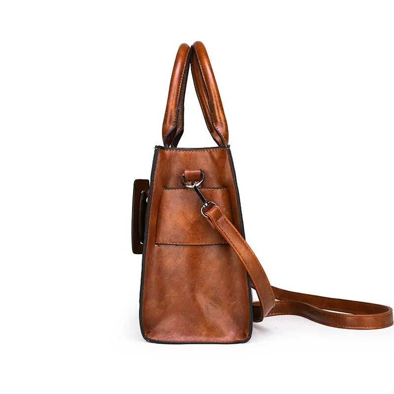 Large Capacity Women Pu Leather Handbags Shoulder Bags High Quality Ladies Tote Messenger Bags Casual Female Crossbody Bag New