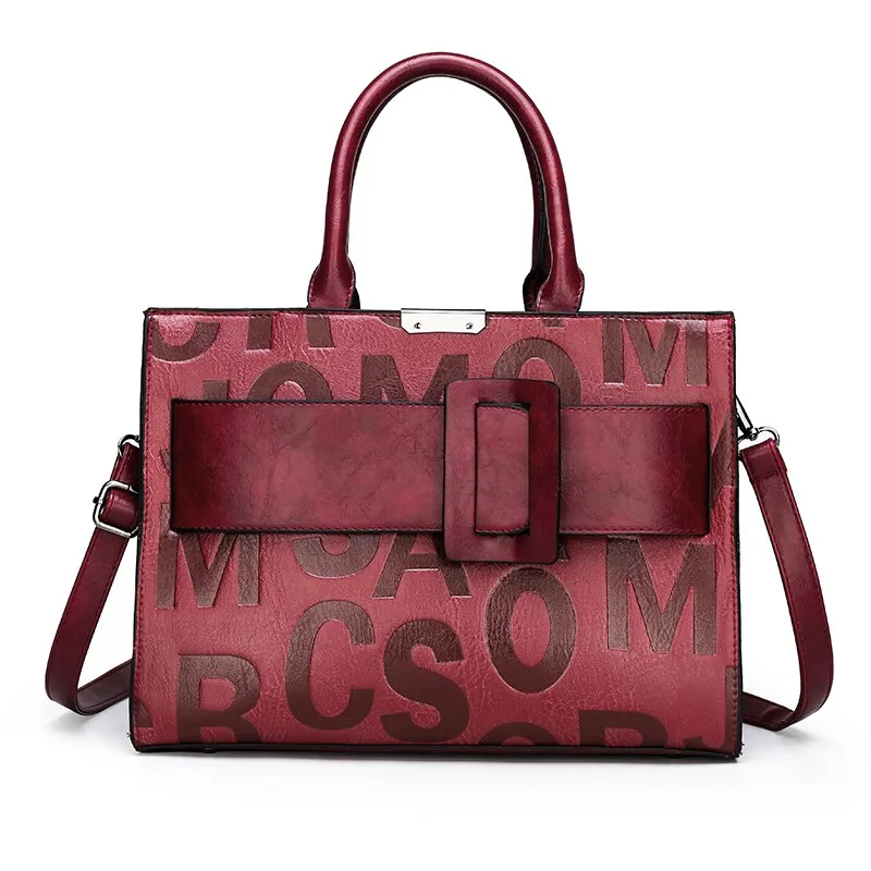 Large Capacity Women Pu Leather Handbags Shoulder Bags High Quality Ladies Tote Messenger Bags Casual Female Crossbody Bag New