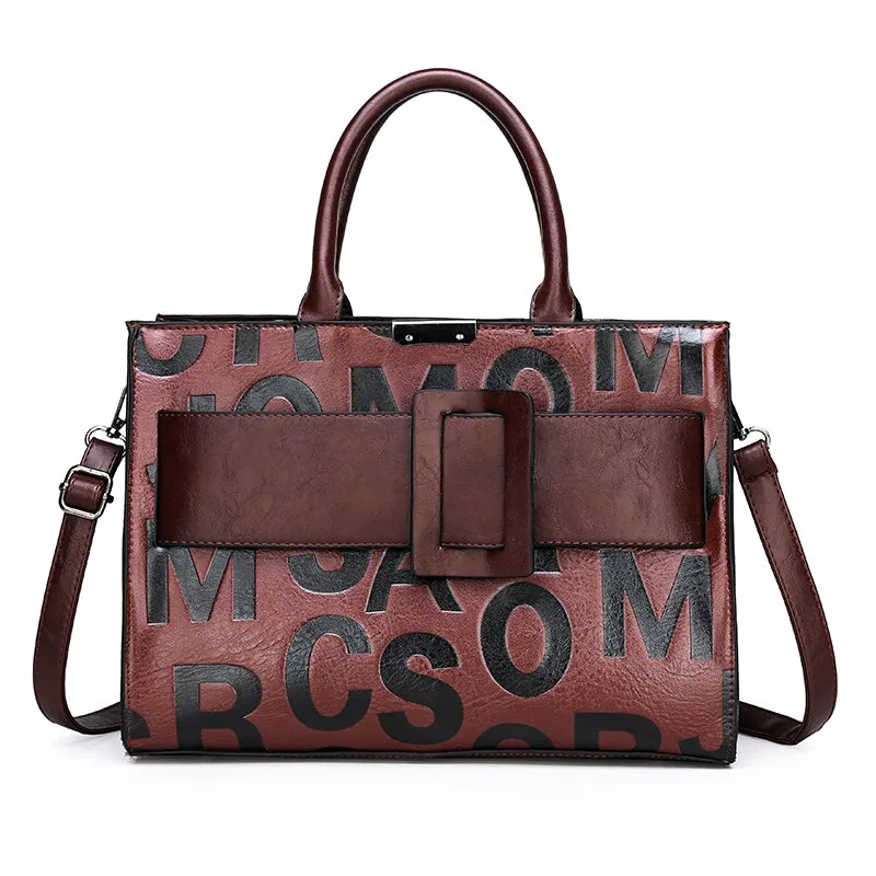 Large Capacity Women Pu Leather Handbags Shoulder Bags High Quality Ladies Tote Messenger Bags Casual Female Crossbody Bag New