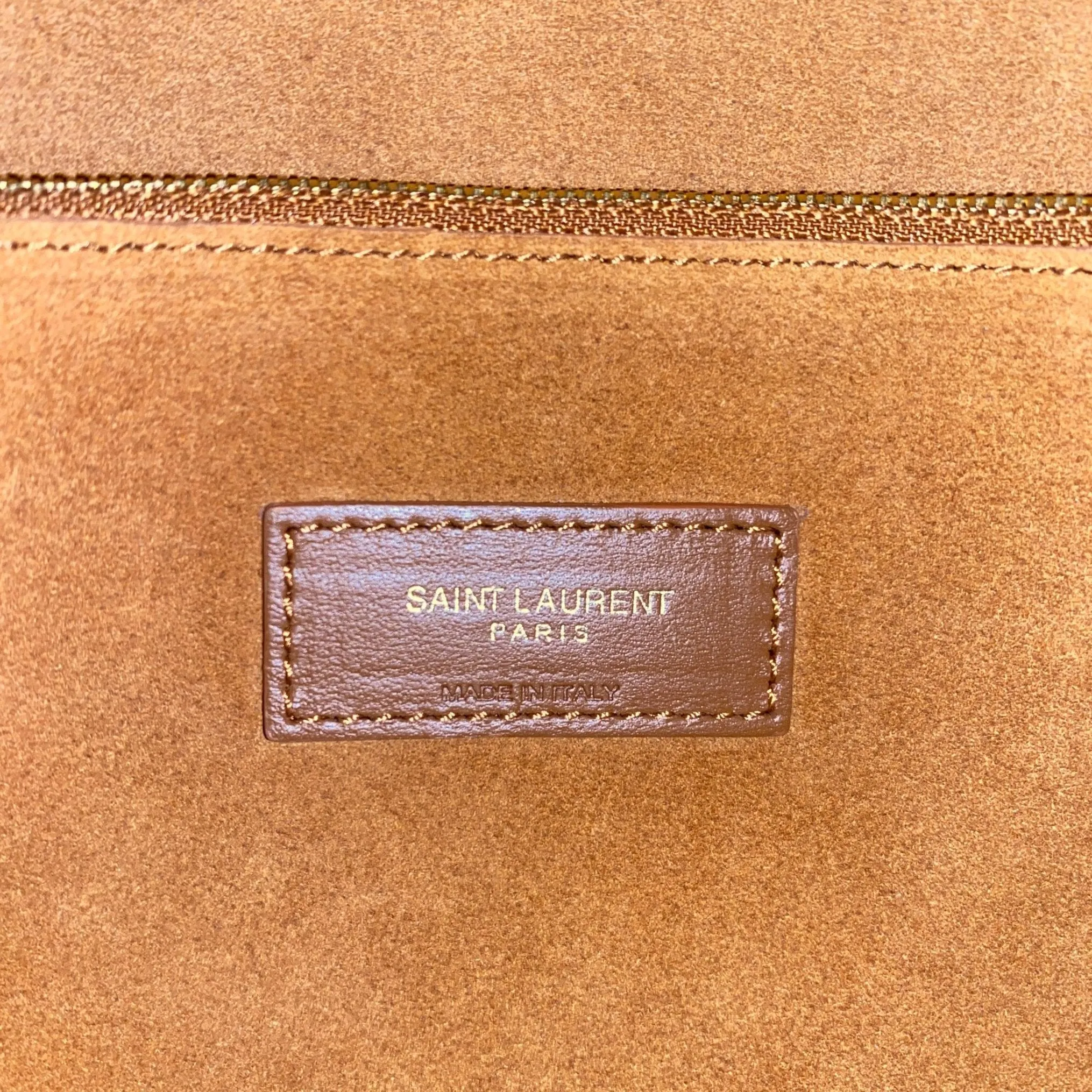 Le 5 à 7 Supple Small Suede Shoulder Bag Caramel Brown