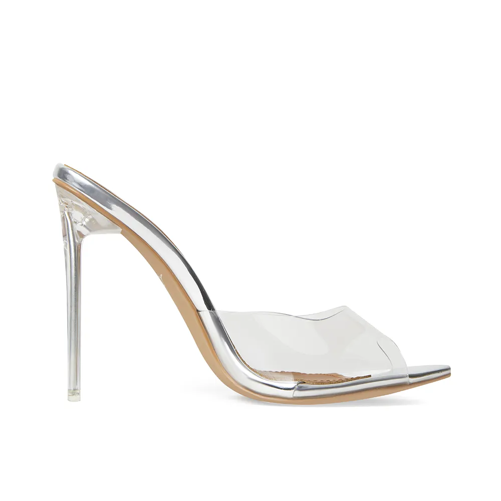 Lori Glass Slipper Mules 120 mm