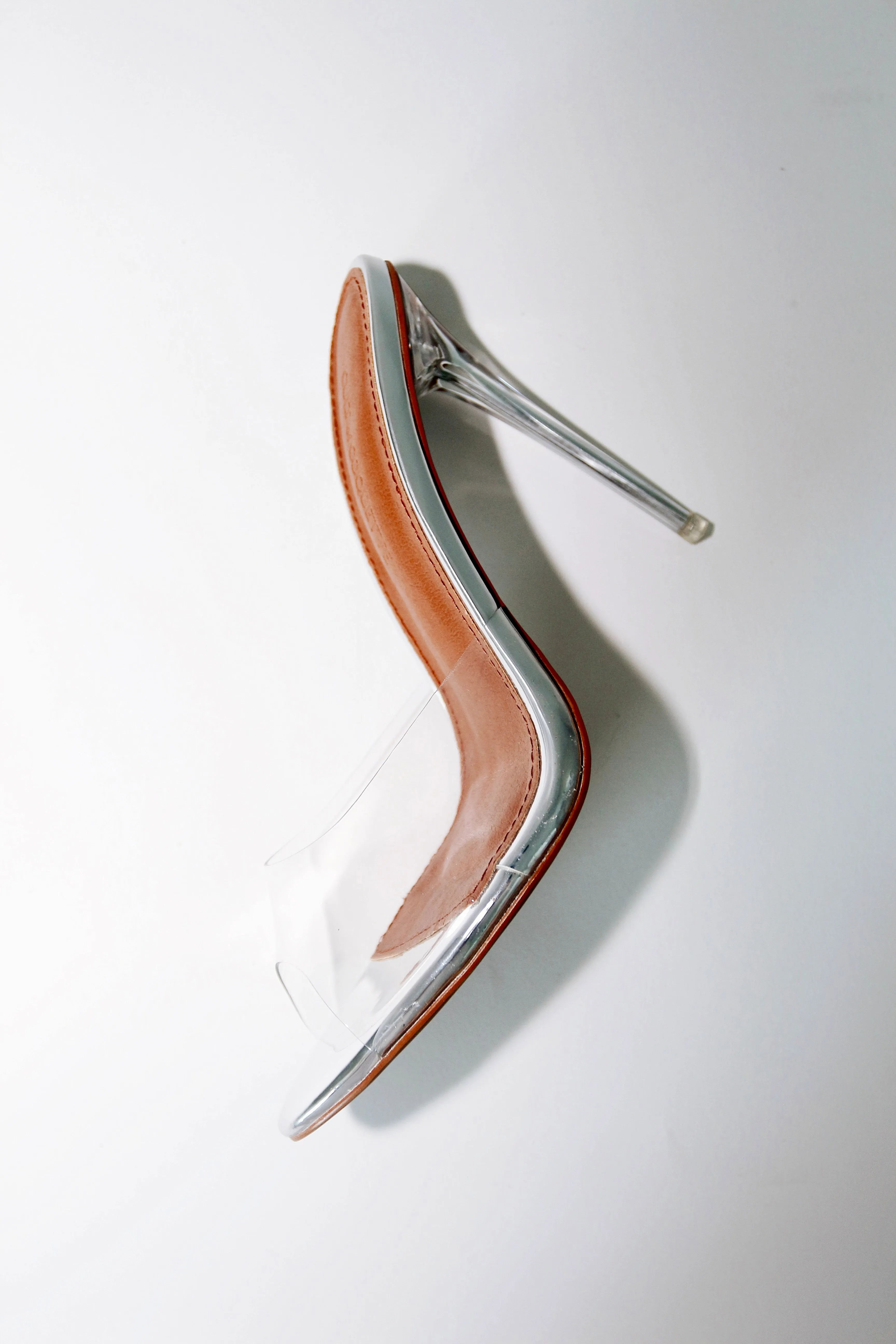 Lori Glass Slipper Mules 120 mm