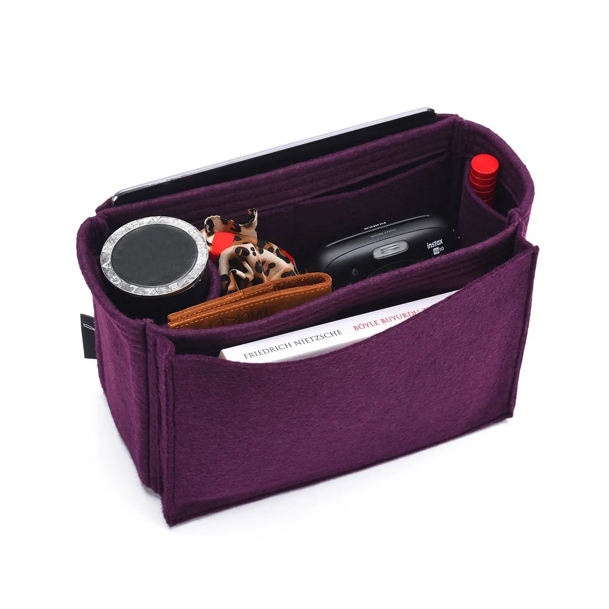 Louis Vuitton Caissa MM Purse Organizer Insert, Bag Organizer with Laptop Compartment and Single Bottle Holder
