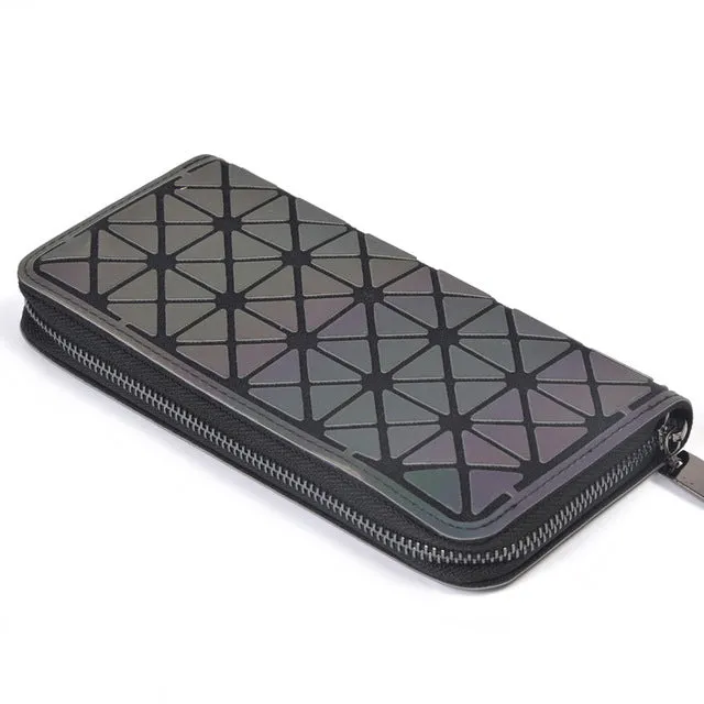 Luminous Sac Bao Bag Diamond Tote Geometric Quilted Shoulder Bags Laser Plain Folding Handbags