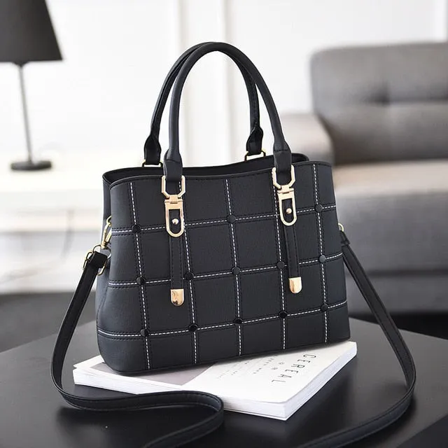 Luxury Handbags Women Bags Designer PU Leather Casual Tote Bag Ladies Hand Bags Women Shoulder Messenger Bag Sac A Main Femme