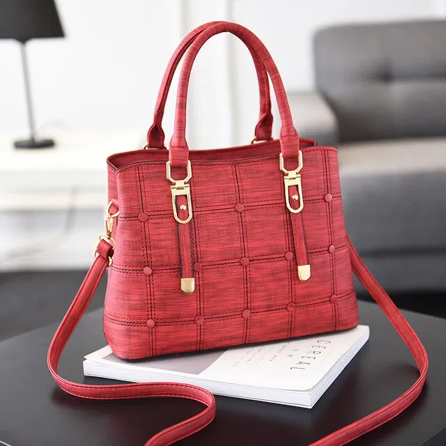 Luxury Handbags Women Bags Designer PU Leather Casual Tote Bag Ladies Hand Bags Women Shoulder Messenger Bag Sac A Main Femme