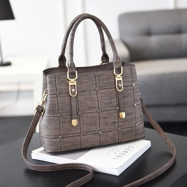 Luxury Handbags Women Bags Designer PU Leather Casual Tote Bag Ladies Hand Bags Women Shoulder Messenger Bag Sac A Main Femme