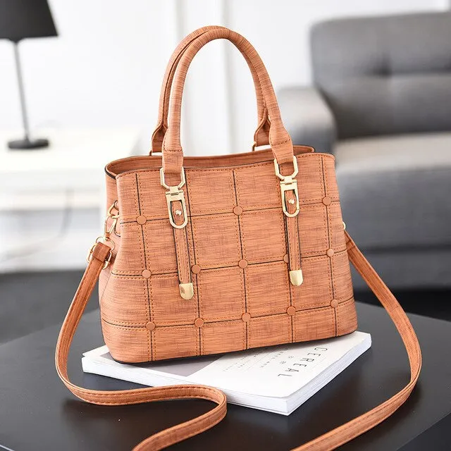 Luxury Handbags Women Bags Designer PU Leather Casual Tote Bag Ladies Hand Bags Women Shoulder Messenger Bag Sac A Main Femme