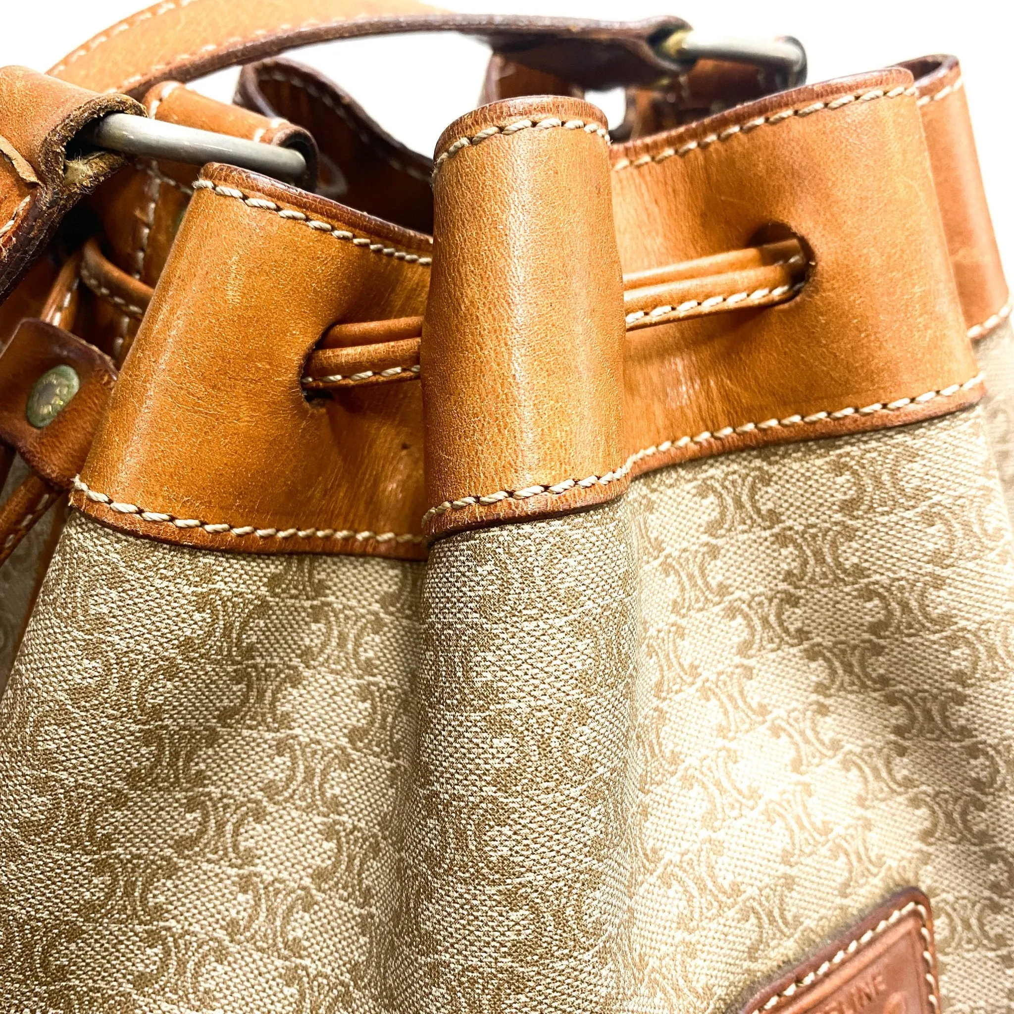 Macadam Triomphe Canvas Bucket Bag