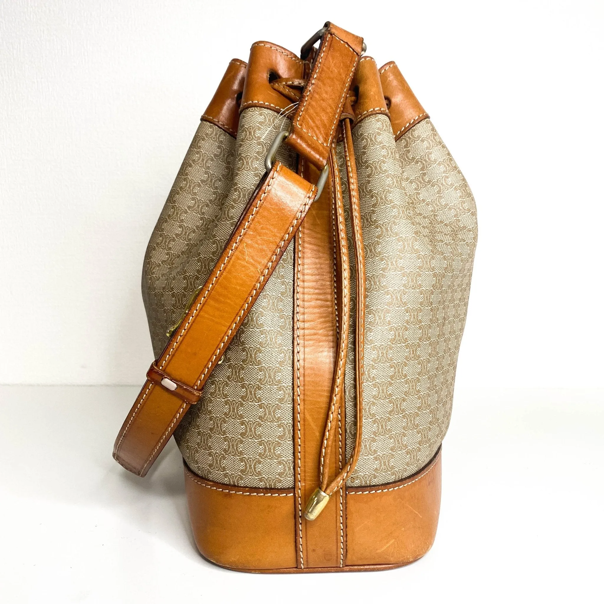 Macadam Triomphe Canvas Bucket Bag