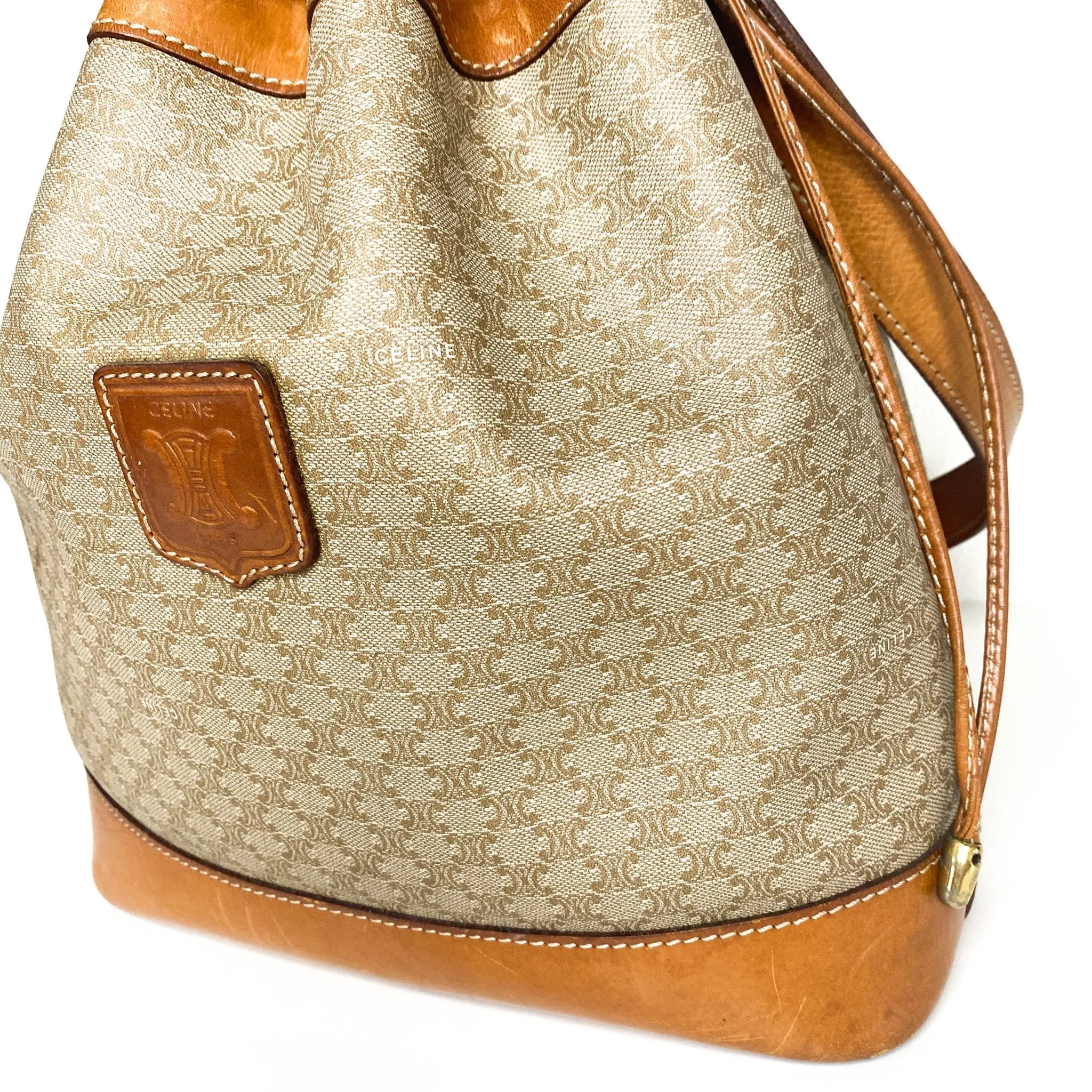Macadam Triomphe Canvas Bucket Bag