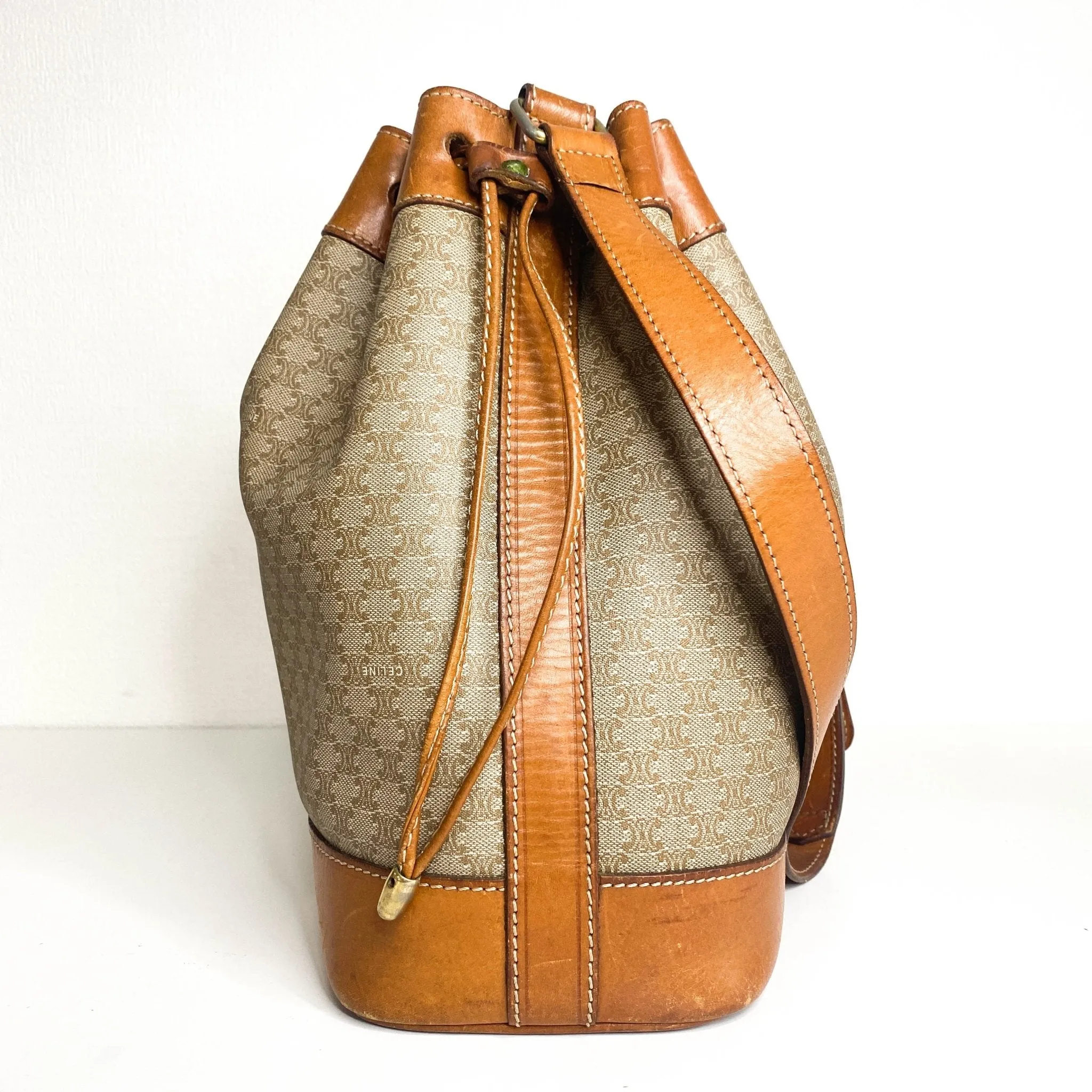 Macadam Triomphe Canvas Bucket Bag