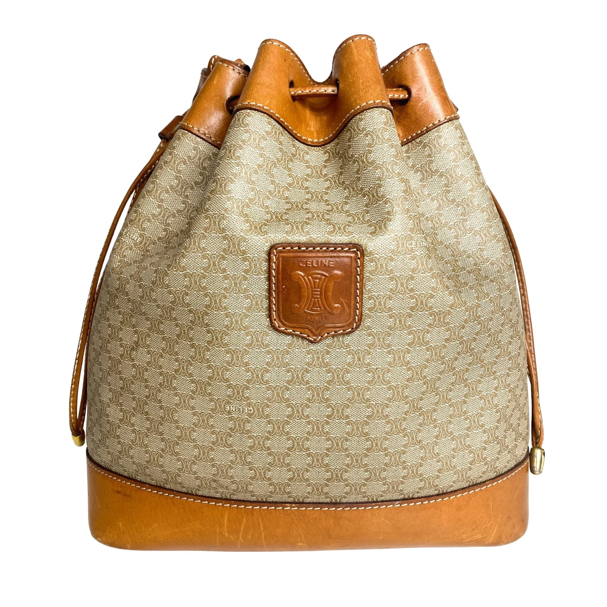 Macadam Triomphe Canvas Bucket Bag