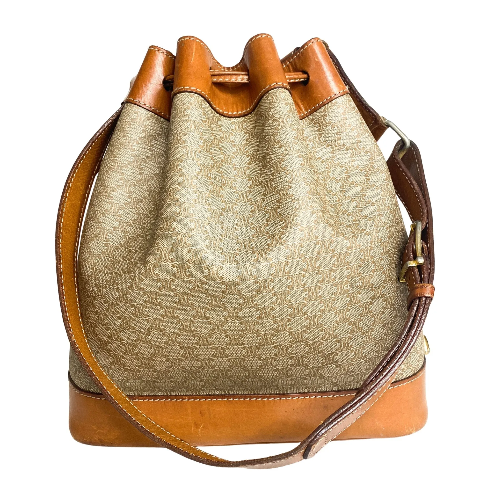 Macadam Triomphe Canvas Bucket Bag