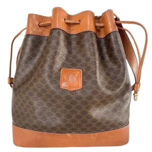 Macadam Triomphe Canvas Bucket Shoulder Bag