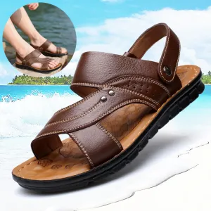 Men's Summer Sandals with Adjustable Back Strap Design