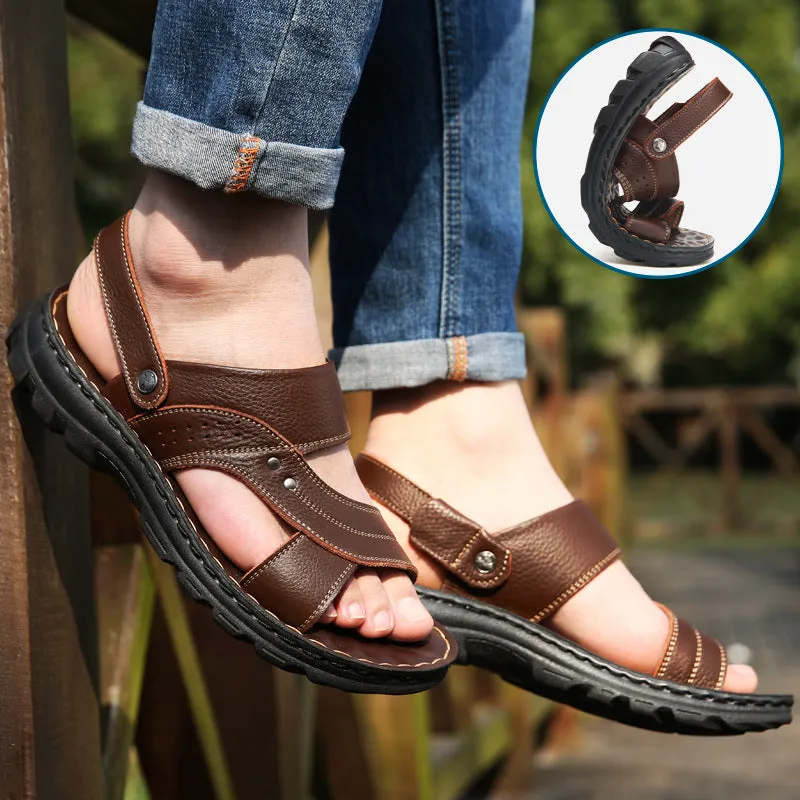 Men's Summer Sandals with Adjustable Back Strap Design