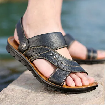 Men's Summer Sandals with Adjustable Back Strap Design