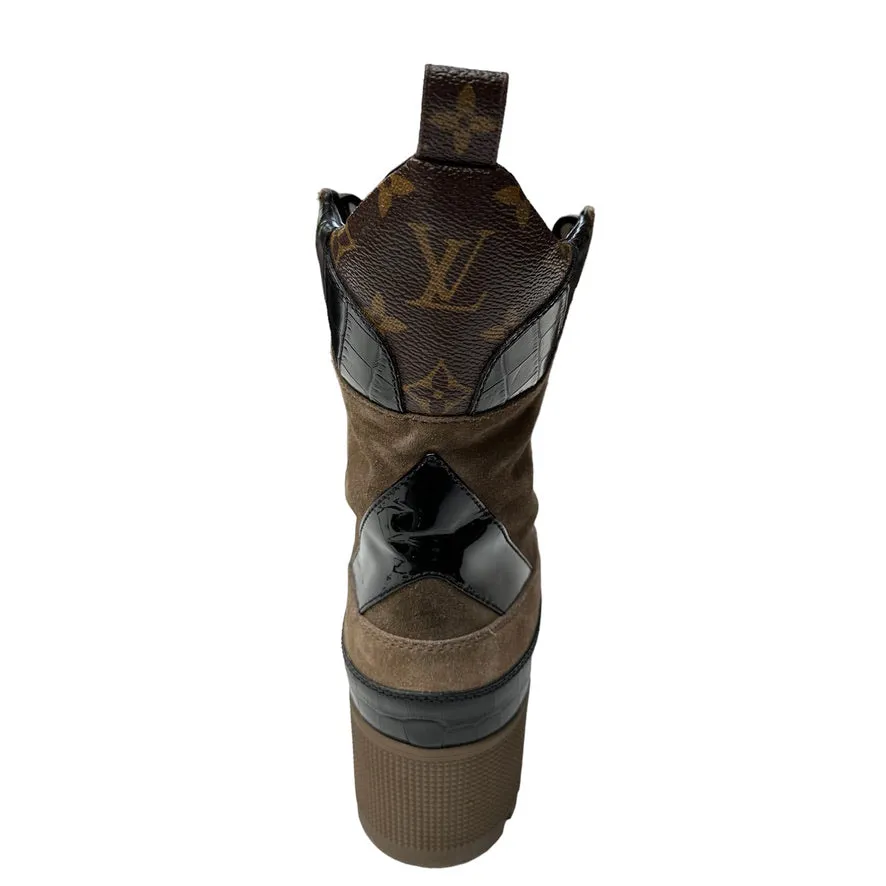 Monogram Combat Boots - 11