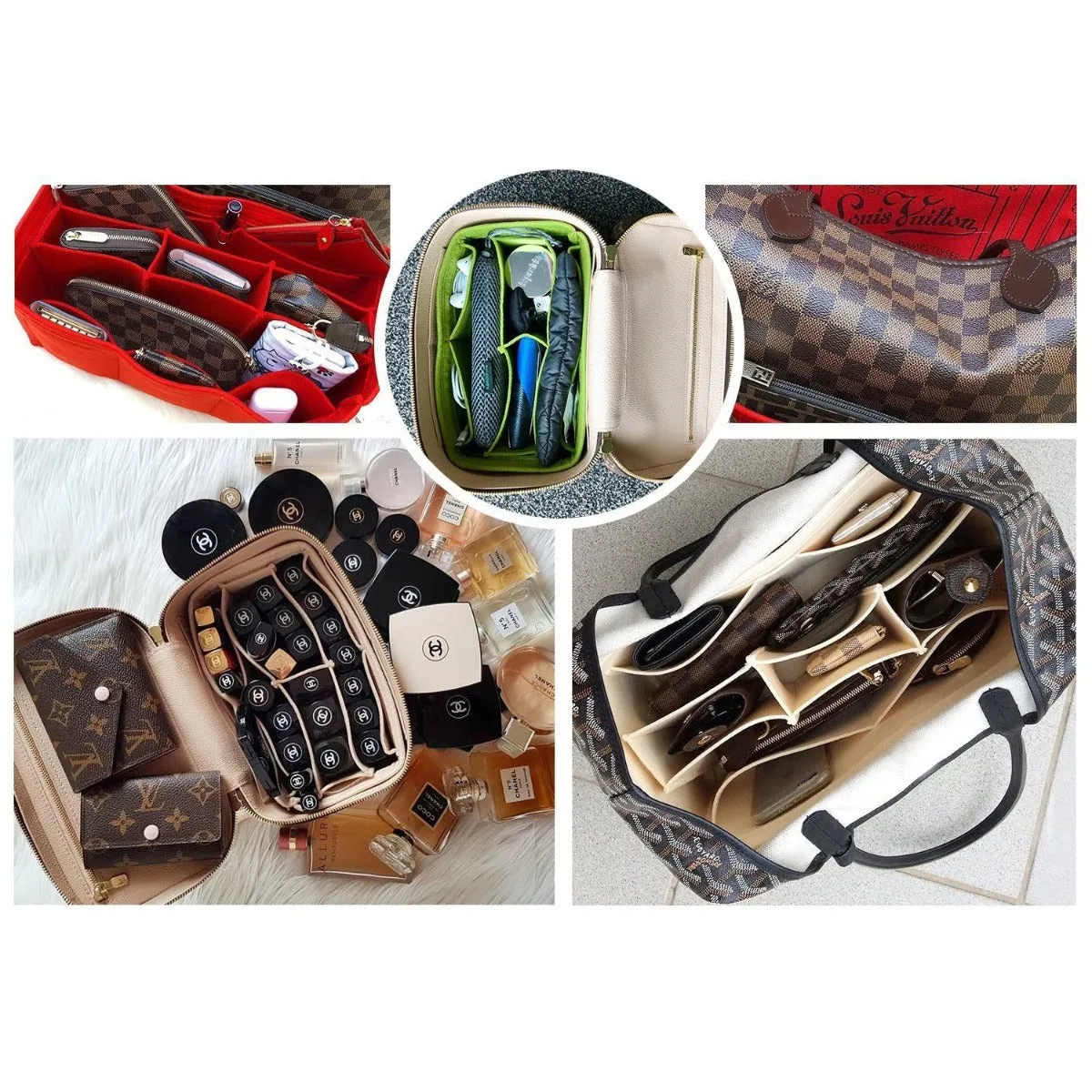 Multi-Pocket Purse Organizer
