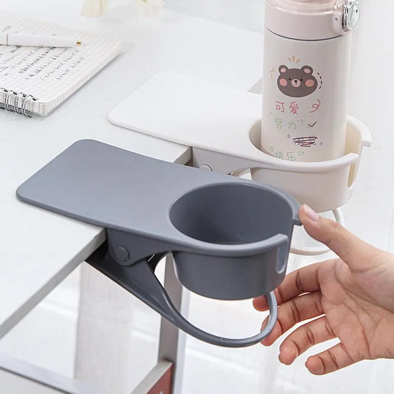 Multi-purpose Large Plastic Desk Cup Holder Tableside Storage Rack Bottle Desk Table Organizer