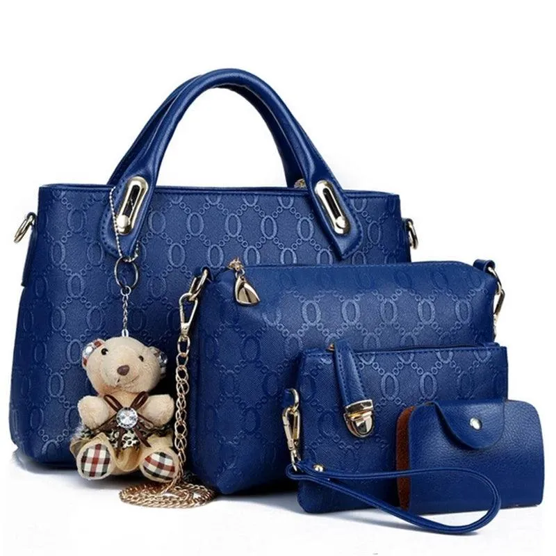 Multifunction 4pcs/Set PU Leather Women’s Bag Set | Shoulder & Handbags