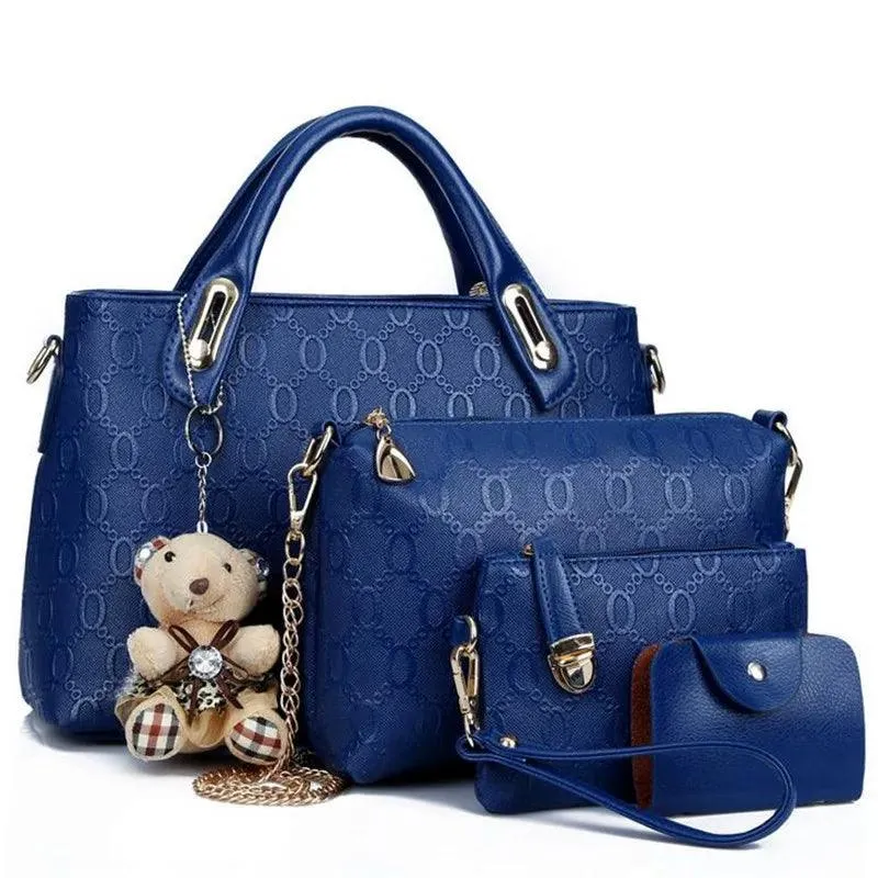 Multifunction 4pcs/Set PU Leather Women’s Bag Set | Shoulder & Handbags