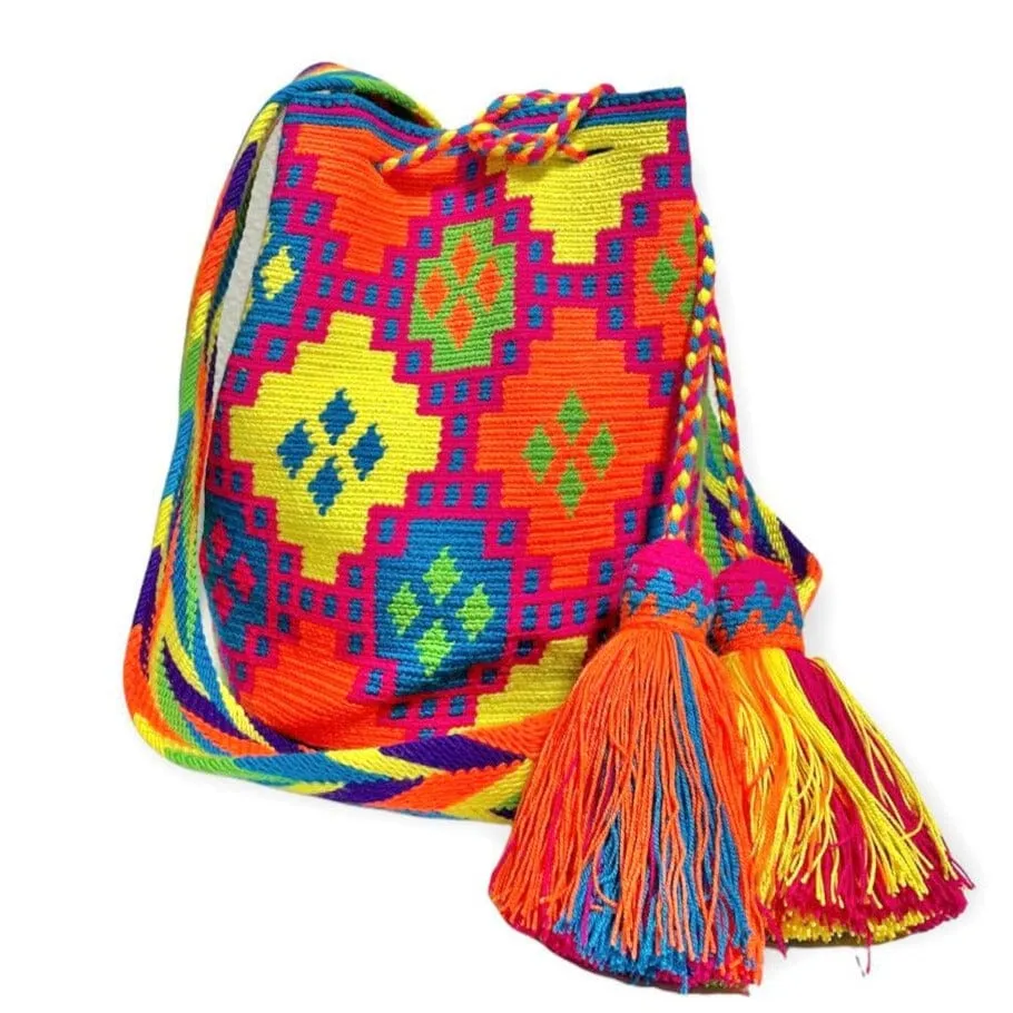 Neon Crochet Bags | Large