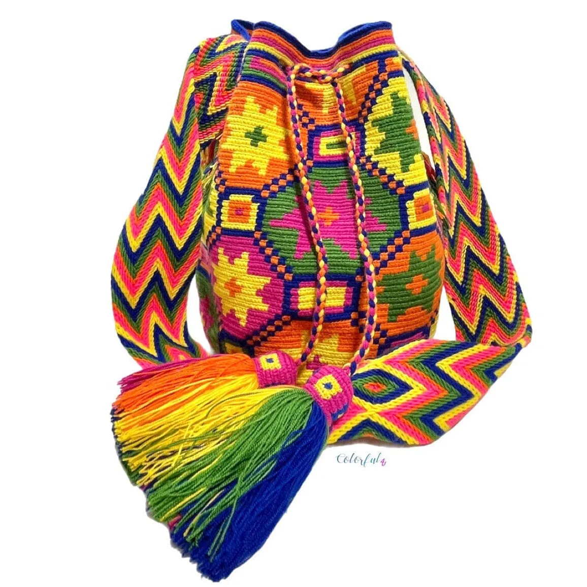 Neon Crochet Bags | Large