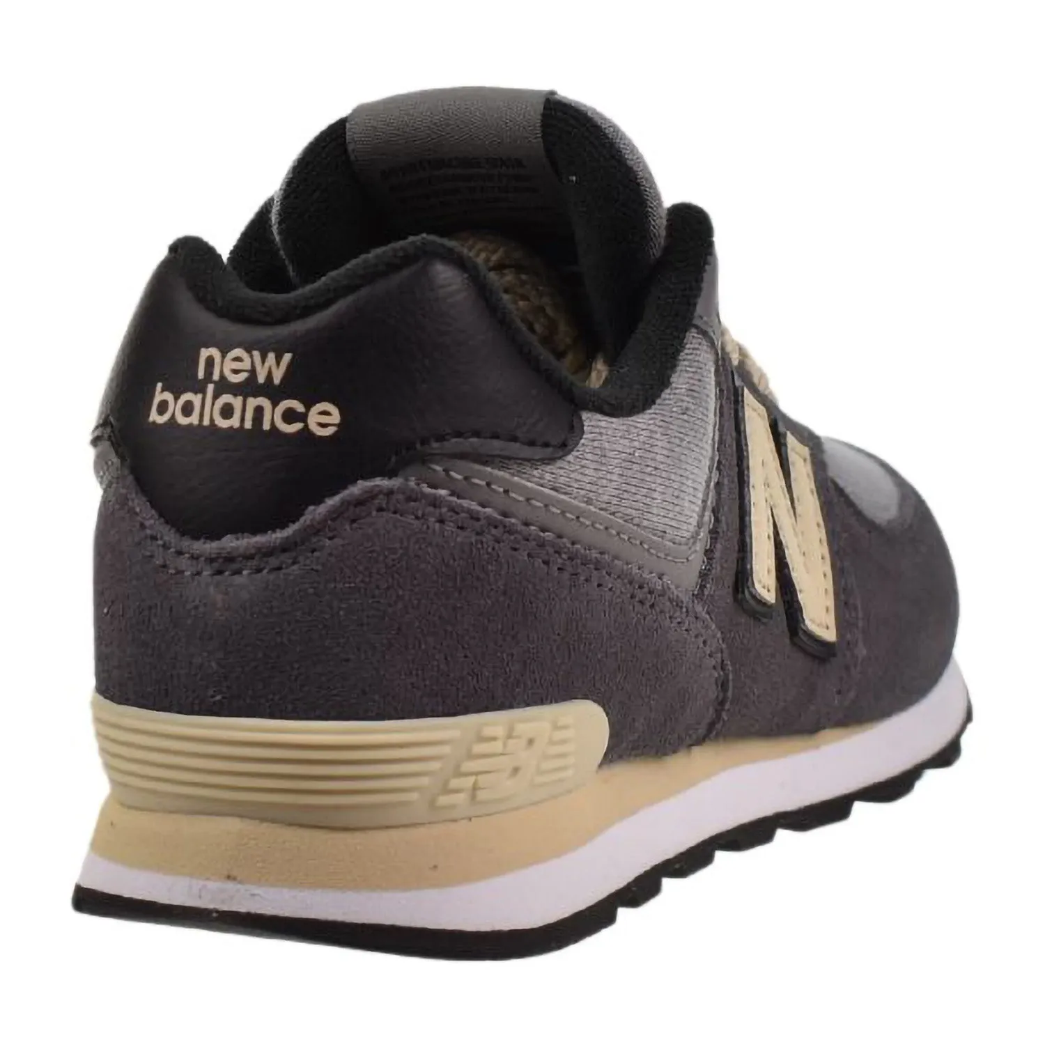 New Balance 574 Little Kids' Shoes Black-Beige