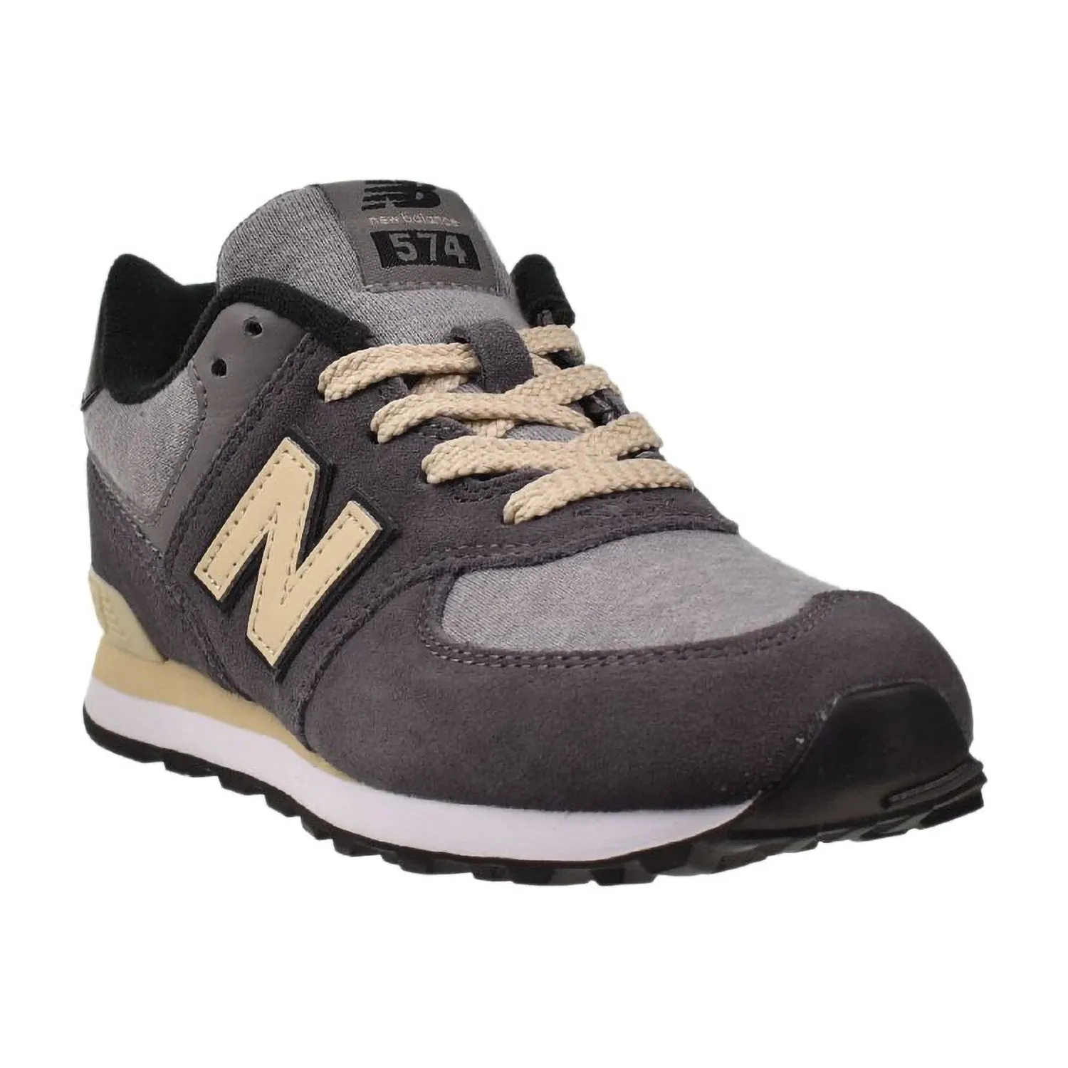New Balance 574 Little Kids' Shoes Black-Beige