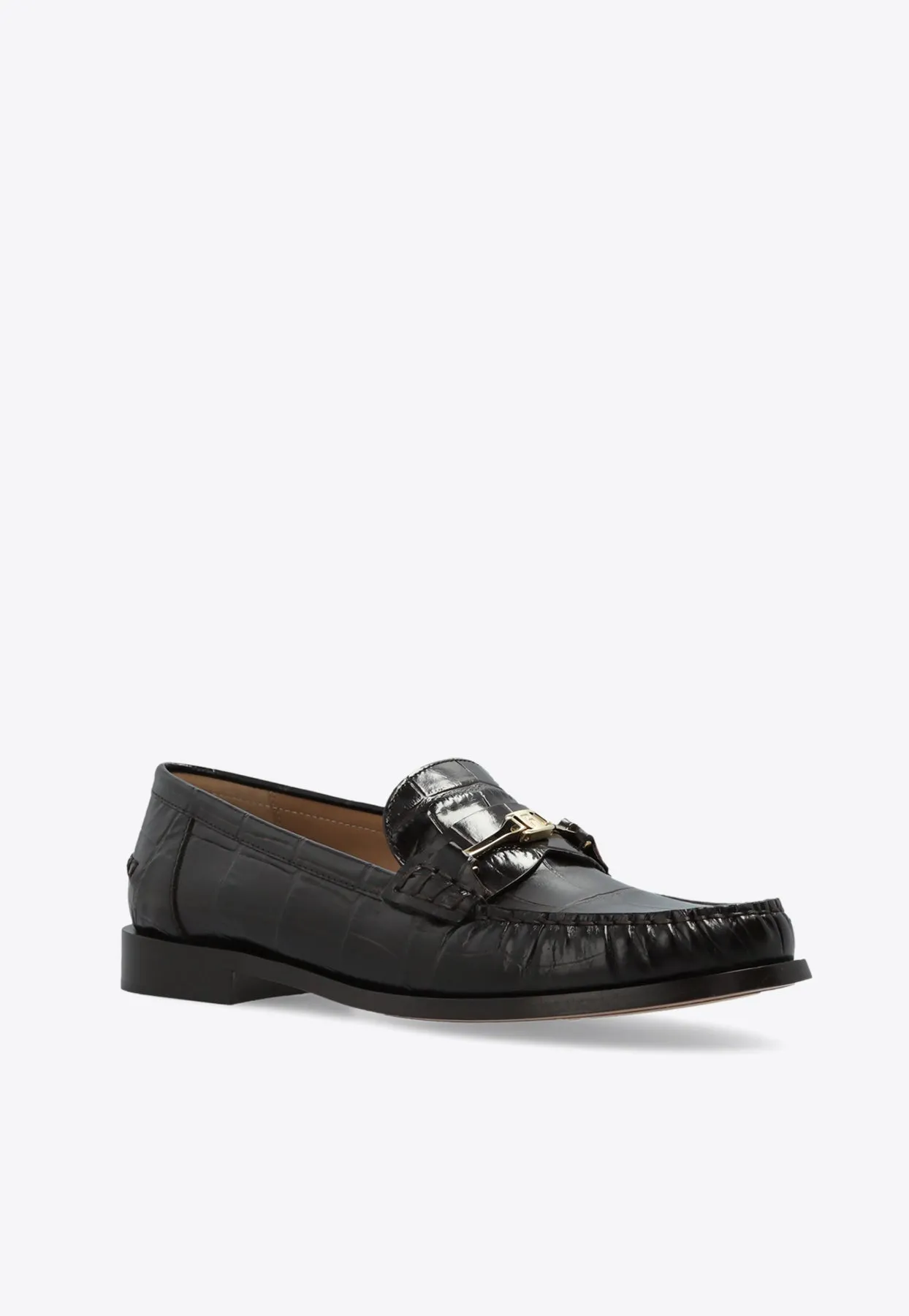 New Vara Chain Leather Loafers