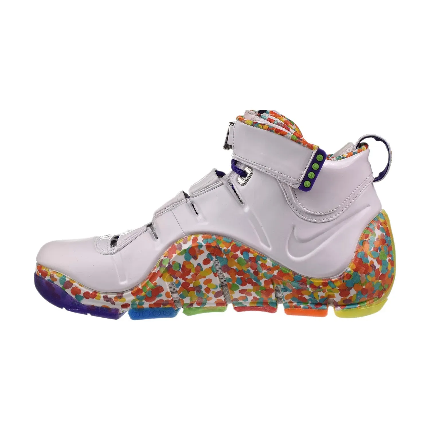 Nike LeBron 4 "Fruity Pebbles" Men's Shoes White-True Red-Mean Green