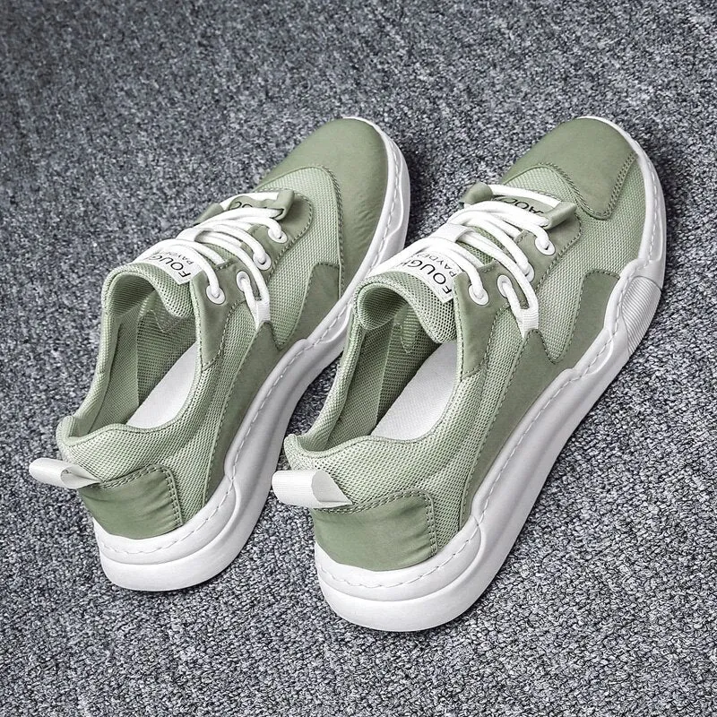 Original Casual Shoes For Male Black Beige Leather Shoe Man Brand Designer Youth Casual Sneakers Low Top Rubber Walking Shoe Men