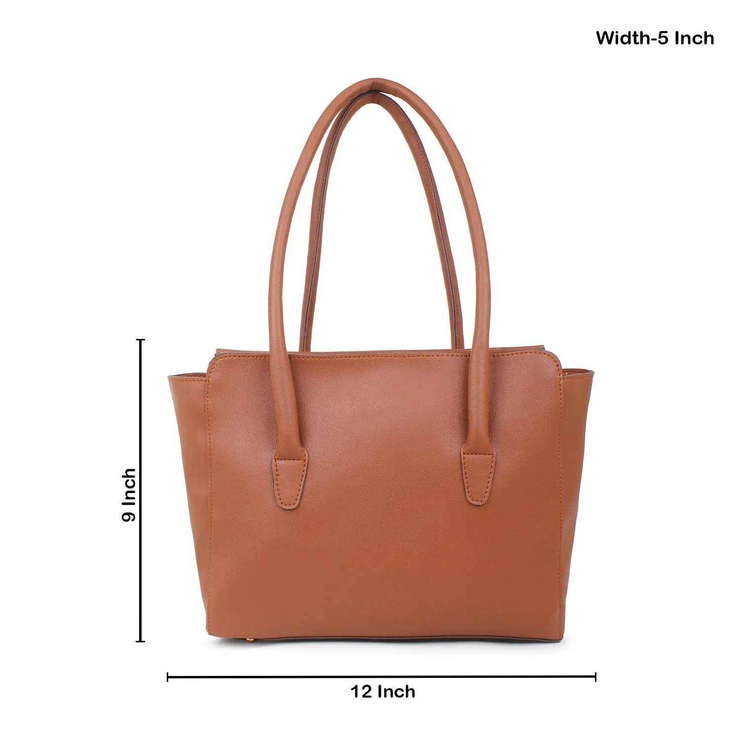 Oversized Tan multi compartment tote Bag